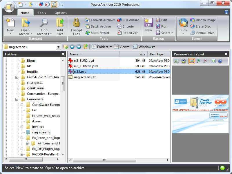 PowerArchiver 2010 v11.61-FINAL  Pa2010_preview