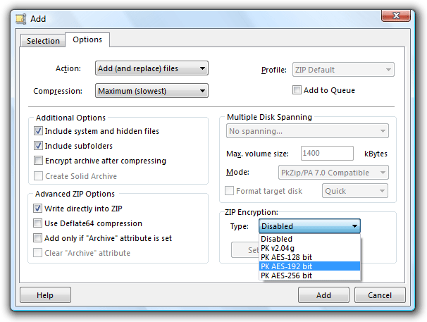 PowerArchiver اخر اصدار مع الكراك الفعال يدعم 50 نوع من الملفات انسي WINR Pa_addwindow_opt