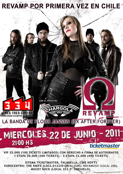 ReVamp en Chile - 22 de Junio 2011  Afiche-revamp-220511