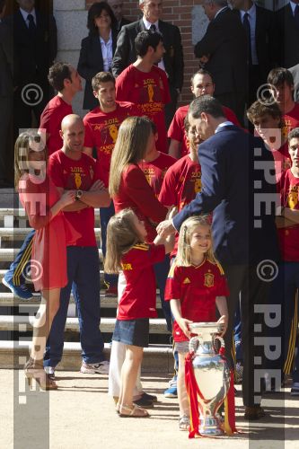 Recepción en Zarzuela a la Selección española PPE12070224