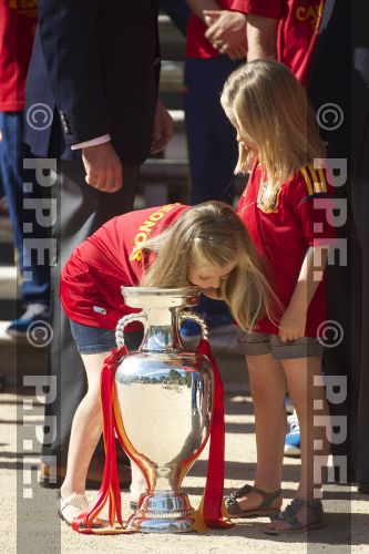 Recepción en Zarzuela a la Selección española PPE12070227