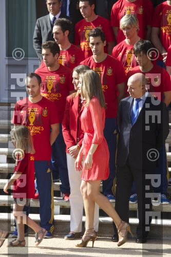 Recepción en Zarzuela a la Selección española PPE12070239