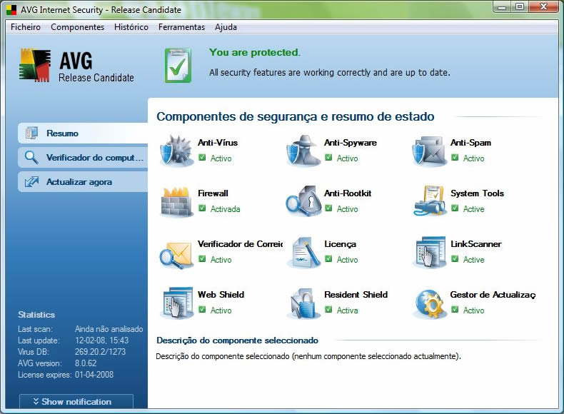 AVG 8.0 / Freeware Imagem_avg8