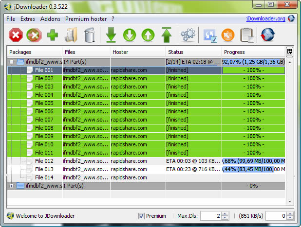 JDownloader - Tải ở Rapidshare, Megaupload, Easy-share... tốc độ cực cao Imagem_jdownloader01