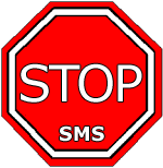 Language sms !! Stopschild