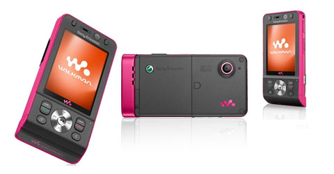Quelle est la marque de votre téléphone? Sony-ericsson-w910-pink-on-orange-desc