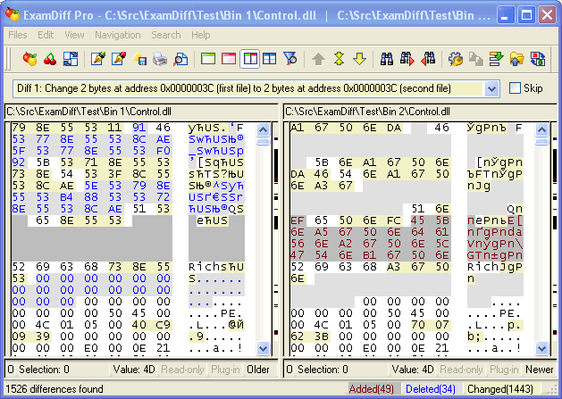 ExamDiff Pro 5.0.1.10 لمقارنة الملفات Tutorialbas3_4