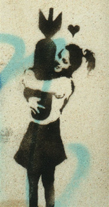 les artistes - Page 7 Banksy-GirlWithBombXL-789570