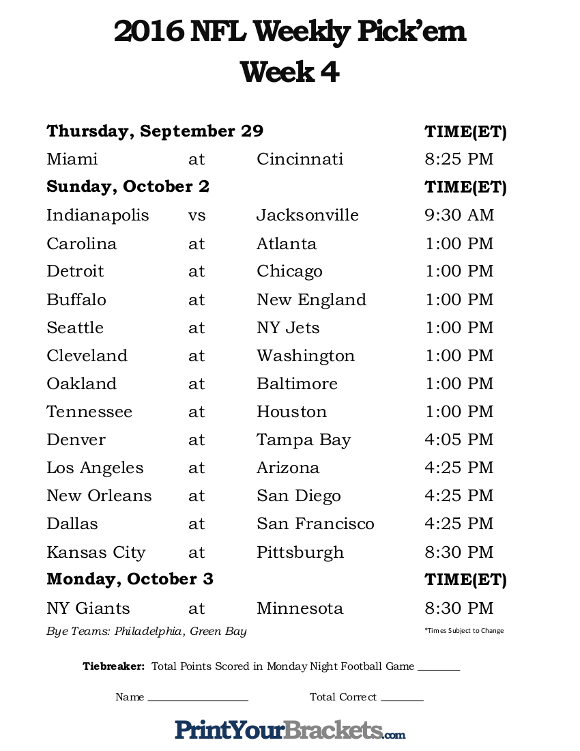 Week 4 Week-4-nfl-schedule