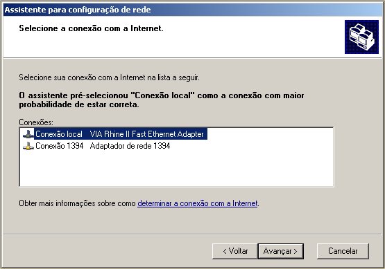 Compartilhando uma Conexão com Windows XP Assist_rede04