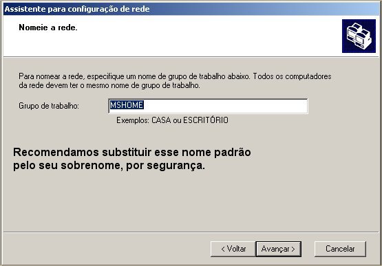 Compartilhando uma Conexão com Windows XP Assist_rede06