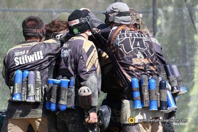 Pro Paintball Tryouts: Play with Portland Uprising at PSP World Cup Portland-uprising-huddle