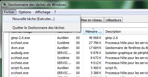 Relancer le processus explorer.exe sans fermer votre session Windows Windows-seven-processus-explorer-3