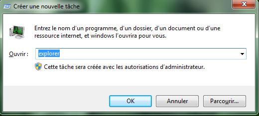 Relancer le processus explorer.exe sans fermer votre session Windows Windows-seven-processus-explorer-4