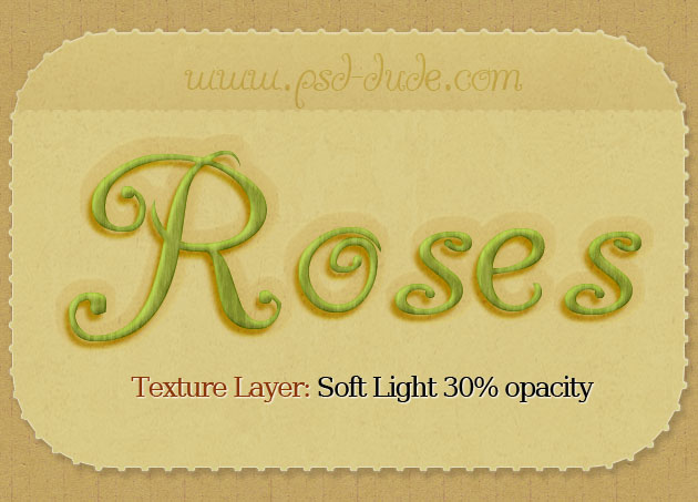 [ Photoshop ] Photoshop Rose Text Effect Tutorial Tut5