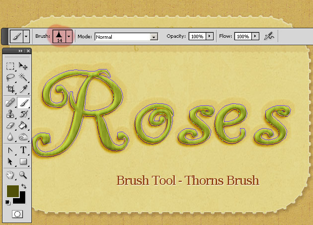 [ Photoshop ] Photoshop Rose Text Effect Tutorial Tut7