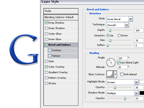 Google Logo Tutorial 4-google-bevel-and-emboss