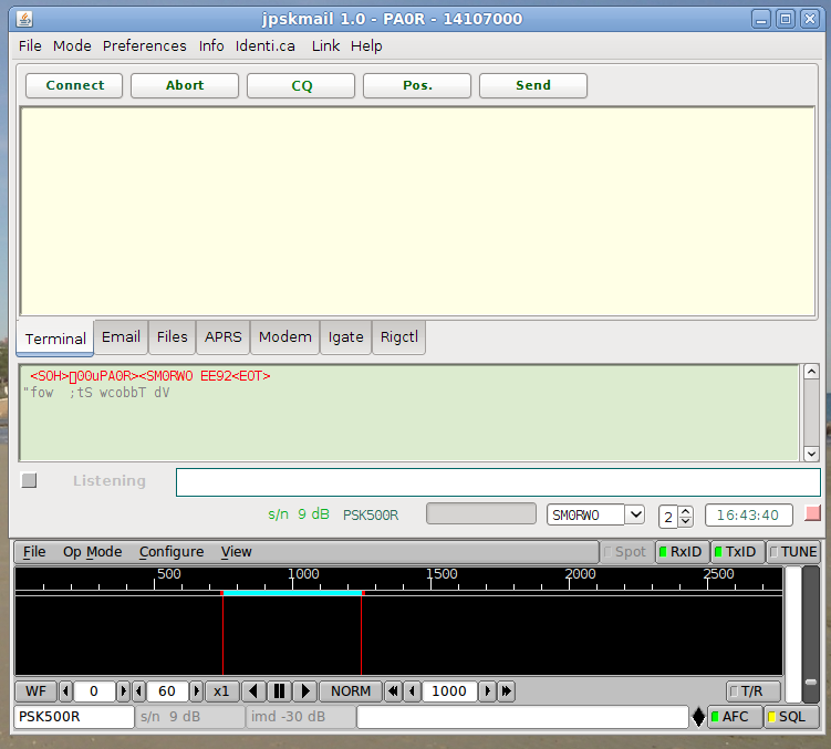 jPskMail - Mail via voie radio Screenshot-1