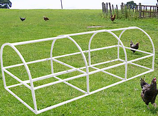 Expanding the ideas of using PVC clamps and couplings Chickenpen