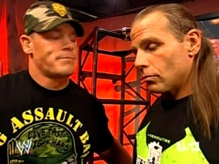 Cena & HBK vs Monster in a Cage 117