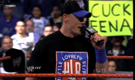 John Cena viens D'arriver mais veut le titre Ic alors j'attend un catcheur 160