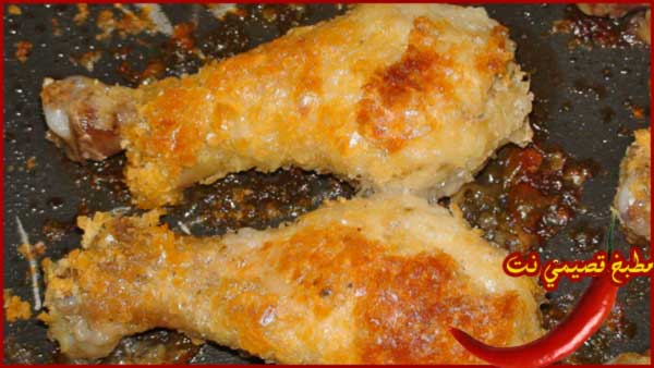 افخــــاذ الدجـــاج Crispy-Baked-Chicken