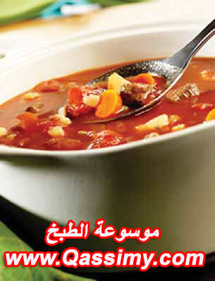 طريقة عمل شوربة الخضروات مع اللحم Vegetable soup with meat  Vegetable-soup-with-meat