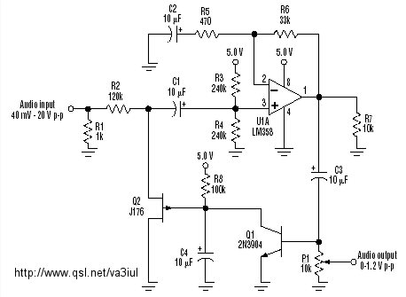 Esquema de limitador de audio AGC_on_audio