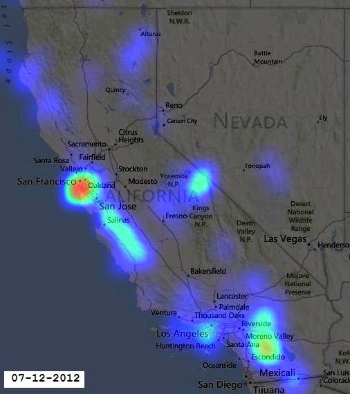 "Quakeprediction" ADVERTENCIA: Riesgo de Terremoto en California CA001