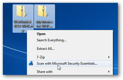 Quét virus các file trước khi sử dụng Scan2