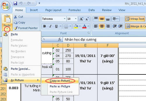 Mẹo thao tác trên Excel 2007 và 2010 Excel-1