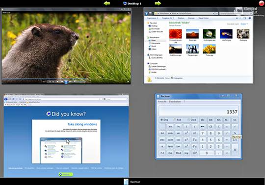 Tạo nhiều màn hình ảo trong Windows Dexpot-1