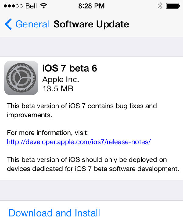 iOS 7 beta 6 chính thức ra mắt, có thể là bản thử nghiệm cuối cùng IOS-7-beta-6-1