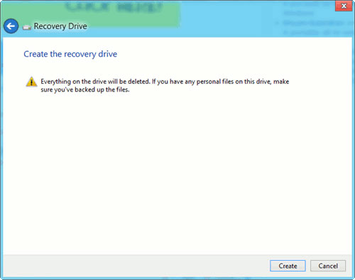 Hướng dẫn tạo ổ khôi phục hệ thống trên Windows 8 Drive4