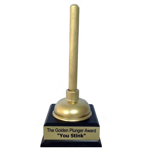 Golden Plunger Award Golden-Plunger-You-Stink-Award