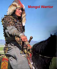 قتال المسلمين للترك التتار من علامات الساعة  Mongol_warrior