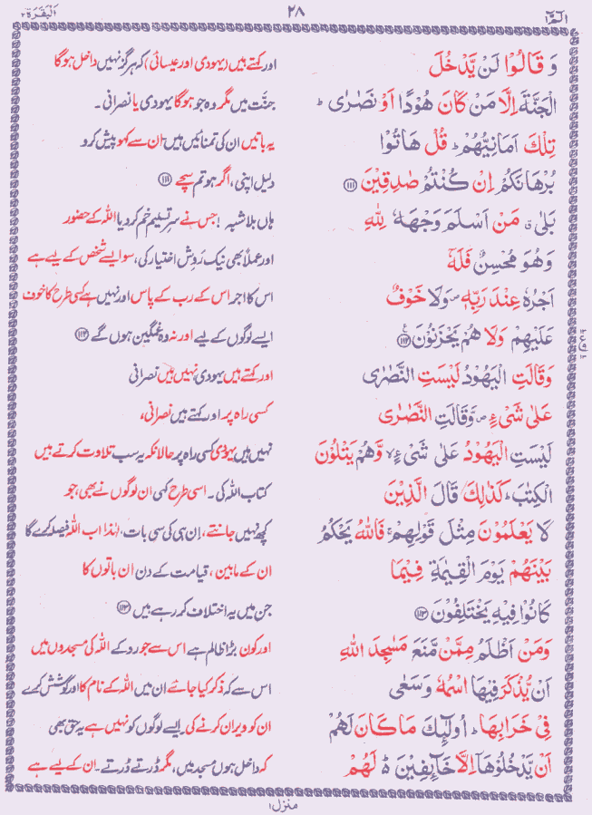 Quran Shareef Para # 1 P0028