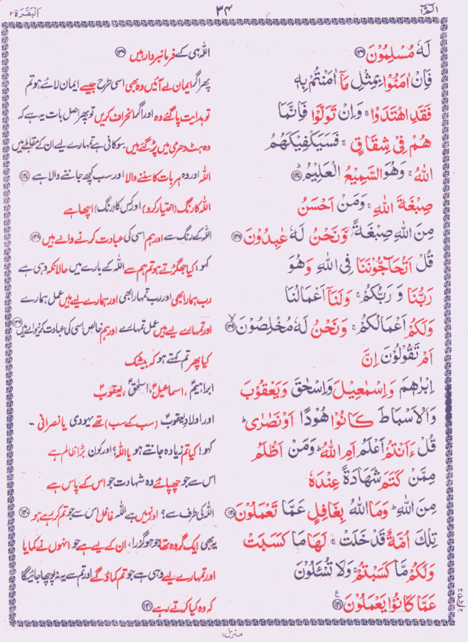 Quran Shareef Para # 1 P0034