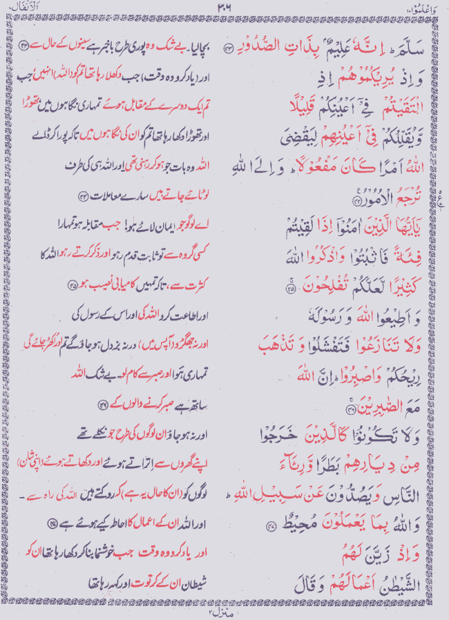 Quran Shareef Para # 10 P0306