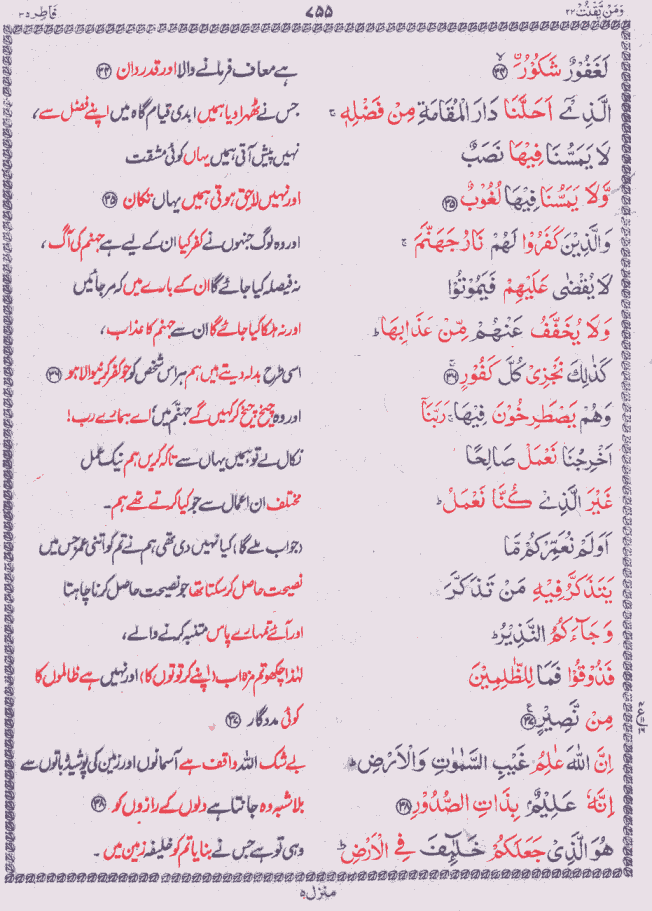 Quran Shareef Para # 22 P0755