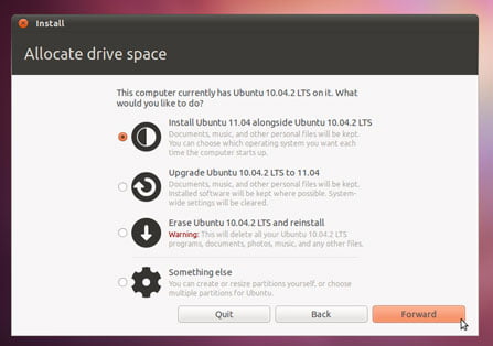 رسميا صدور Ubuntu 11.4 Natty Narwhal Final | صور | الجديد بالاصدار | التثبيت 04-allocate-drive-space