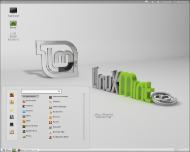 [تقرير] Linux Mint 12 Lisa Linux-mint-12-gnom-shell-374x300