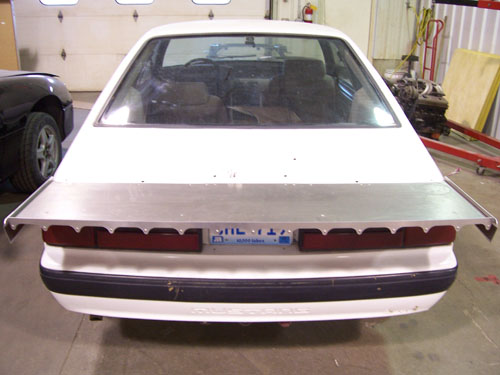 Fox Body Aluminum Spoilers Hatchstrutless