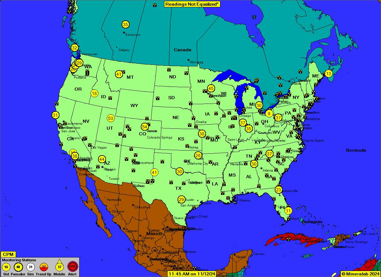 Location of Nuclear Power Plants in US USA