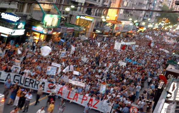 MARCHA DE JOVENES Y PESCADORES Marcha