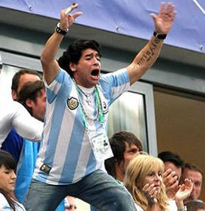 el tred del mundial Maradona
