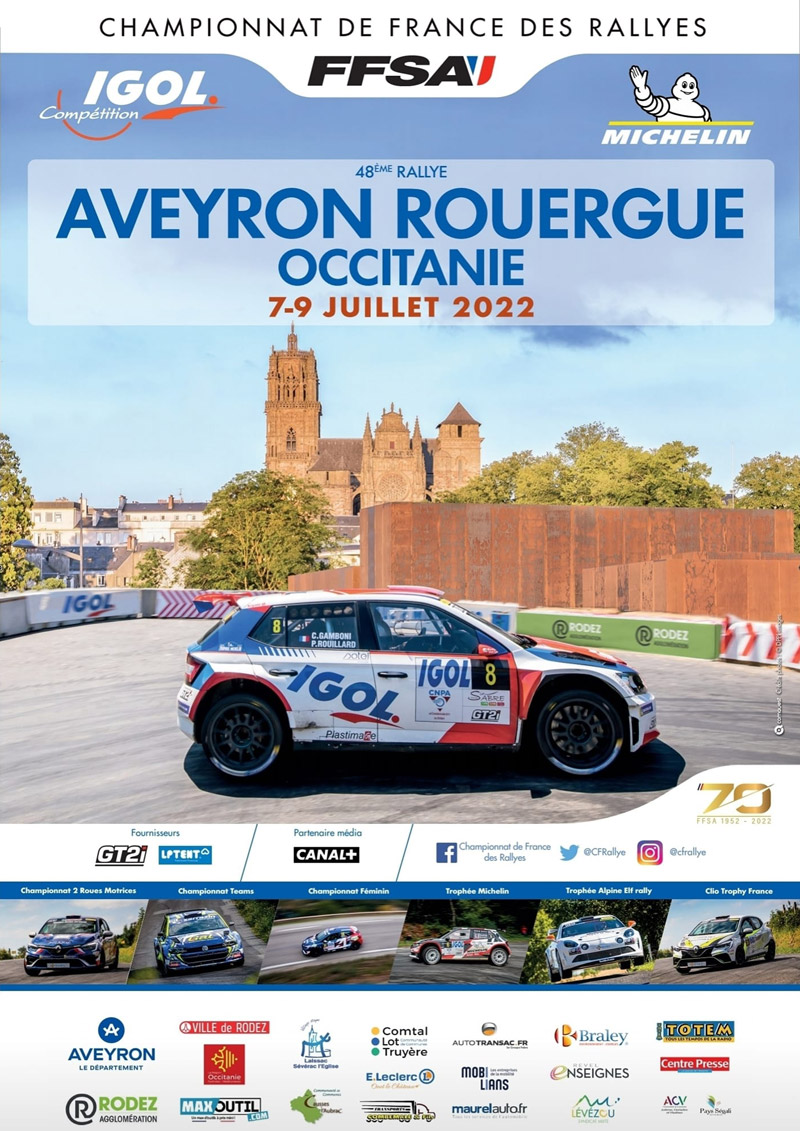 Nacionales de rallyes europeos[y no europeos] 2022: Información y novedades - Página 5 Affiche-rouerg22