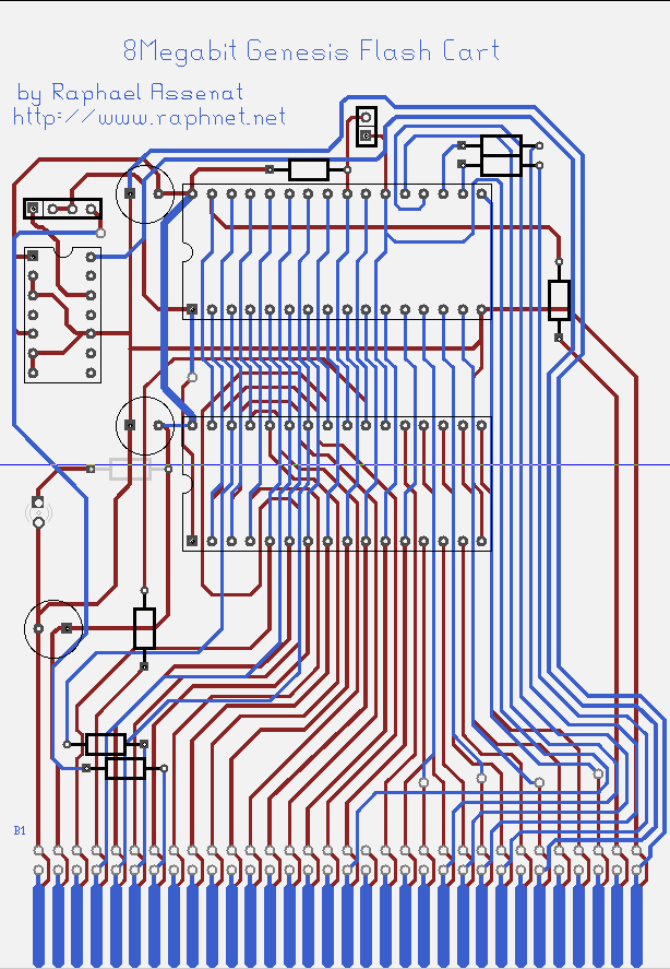 Circuito Impresso Fita de Sega Mega Drive (Genesis) 8mbit Pcb_8mbit_composite