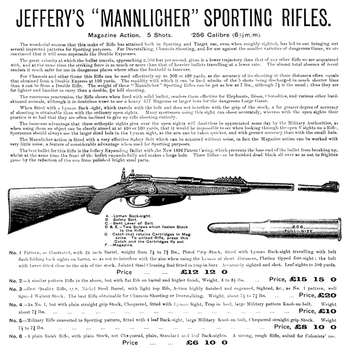 Un Steyr-Mannlicher 95 long Jeffery