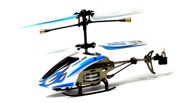 3ch Blue Gyro LED Mini Helicopter RTF  Minixbluehelicopter01